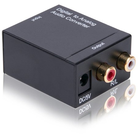 QUEST TECHNOLOGY INTERNATIONAL Digital (Coax Or Toslink) To Analog L/R Audio Converter NFT-4022